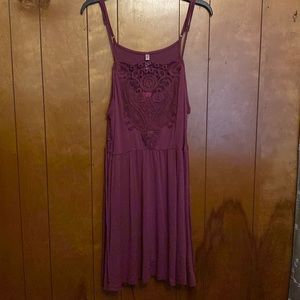 NWT Plum dress with lace detail